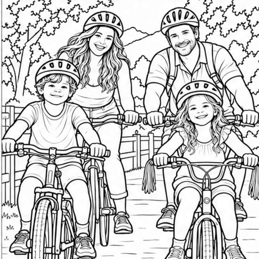 Coloring page from a fictional You, Outlined sample book