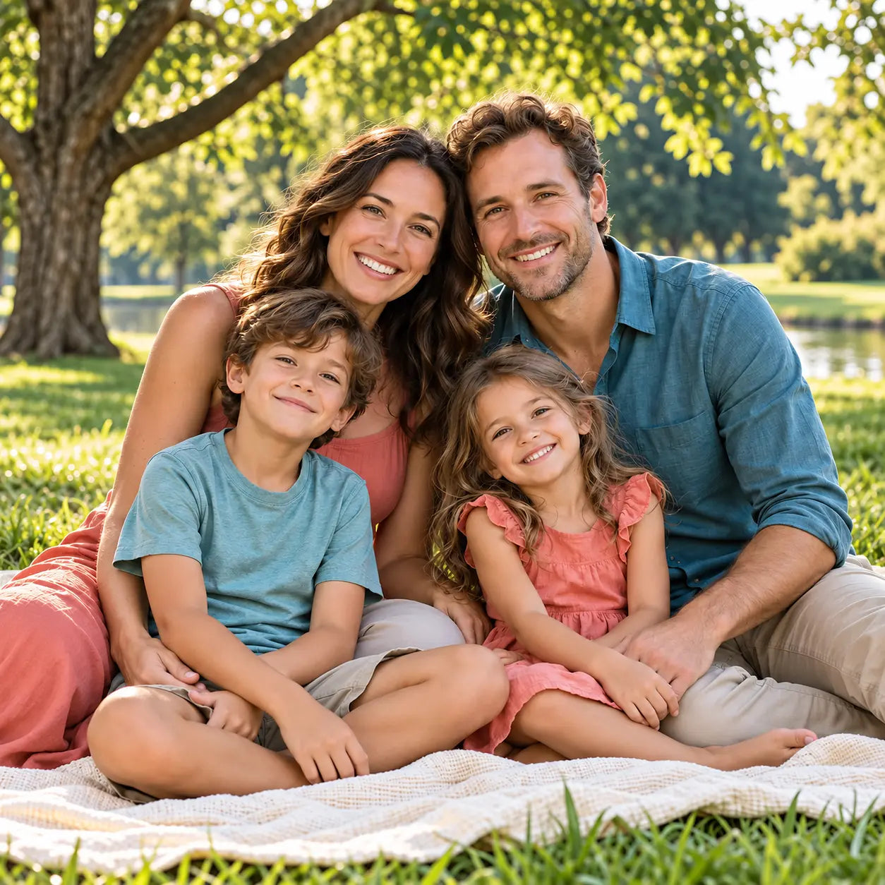 Fictional Family Book cover made with a personalized photo
