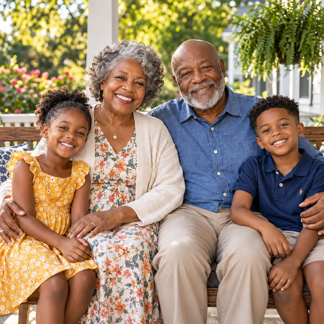 Fictional Grandparents Book cover made with a personalized photo
